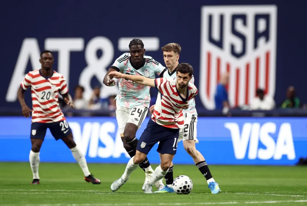 美國隊世界盃備戰受挫 遭比利時5比2逆轉透露2026世界盃前最大警訊 2 美國隊與比利時隊